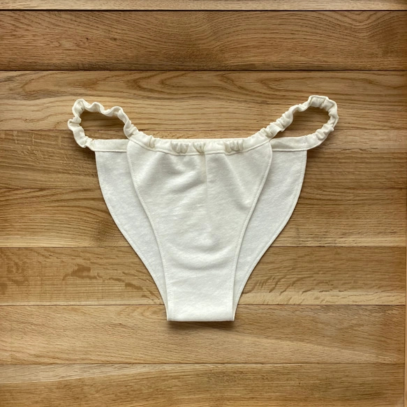 【生成り】ふんどしぱんつ　ヘンプ　オーガニックコットン　ユニセックス　天然素材　ゴム　ヒモ　フェムケア　しめつけない　 2枚目の画像