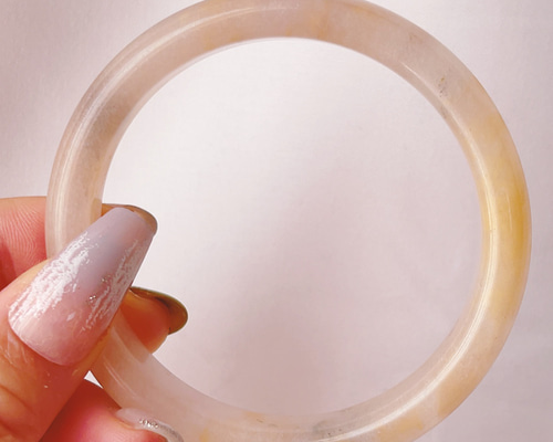 新入荷】天然石 舎太玉バングル 内モンゴル産 内径約60.8mm バングル