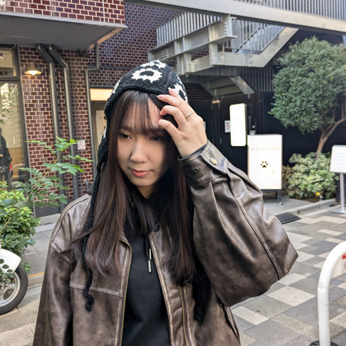 mmother.ddaughter / かぎ編み クロシェハット サンフラワーボンネット