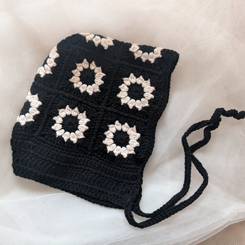 mmother.ddaughter / かぎ編み クロシェハット サンフラワーボンネット