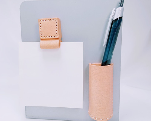 ペン立てとペン 2wayペン立て 一本挿し ヌメ革 ペン・筆記用具 TORI WORKS 通販