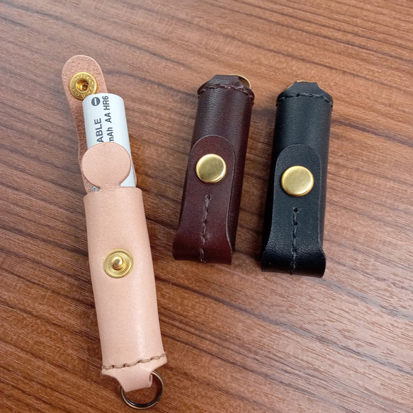 電池ケースキーホルダー 単3 本ヌメ革 その他ケース TORI WORKS 通販