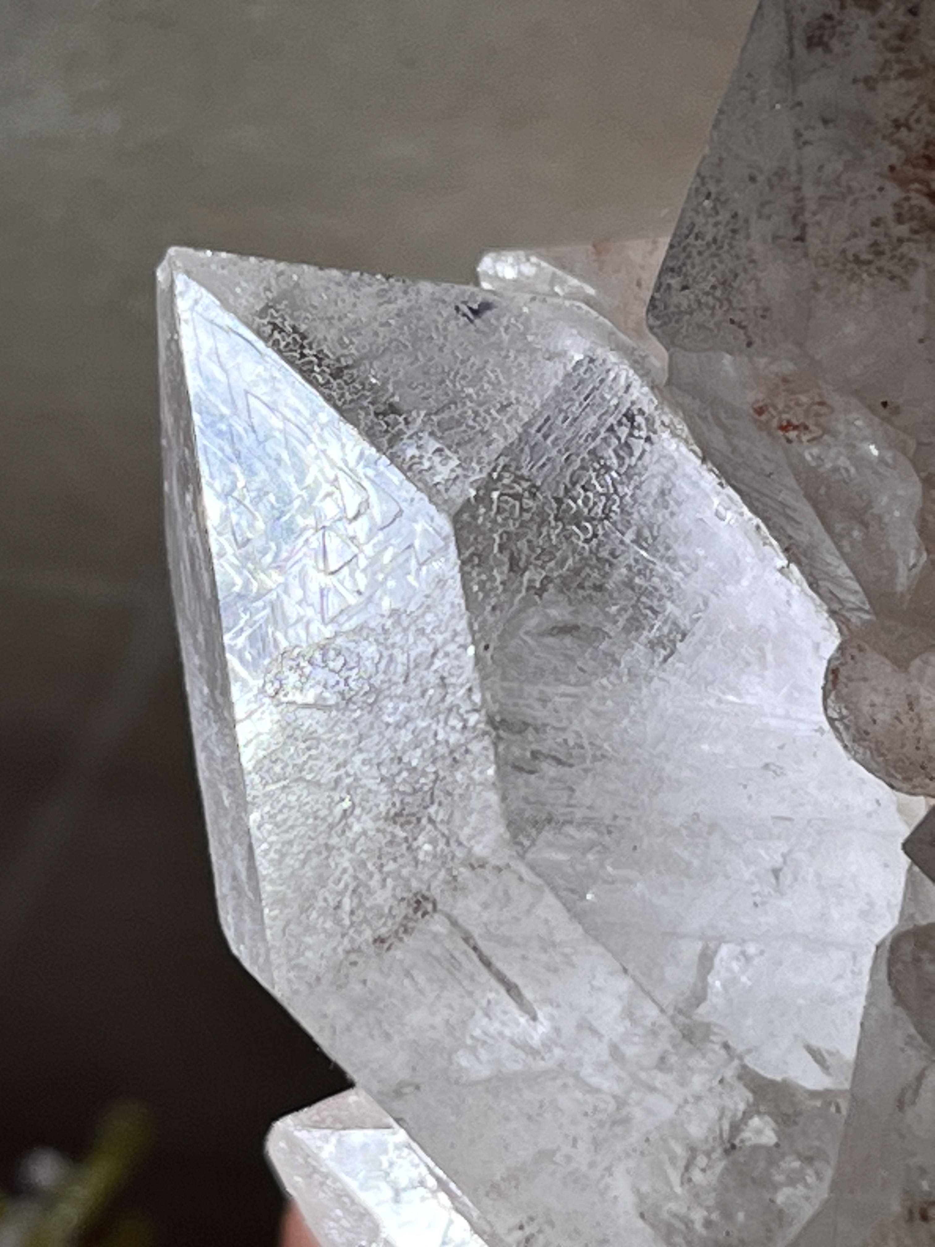 レコードキーパー　ヒマラヤ　マニカラン産　ピンク水晶  原石　クラスター