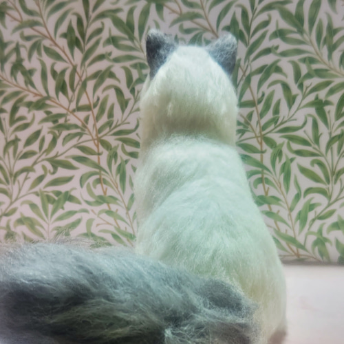 羊毛フェルト リアル猫 ラグドール 観賞用 置物 インテリア