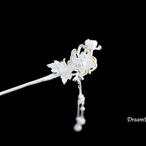 菊のかんざし＊簪＊着物和装 かんざし dreamhouse 通販 18727235