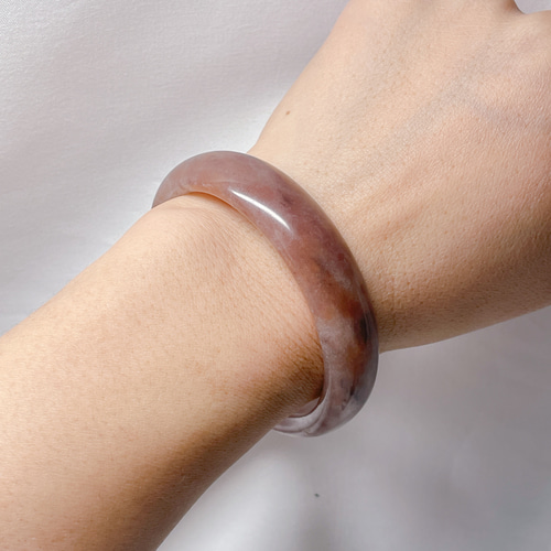 新入荷】天然石 舎太玉バングル 内モンゴル産 内径約57.1mm バングル