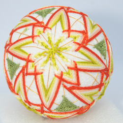 手まりN46 菊 直径10cm[てまり 手毬 手鞠] その他インテリア雑貨