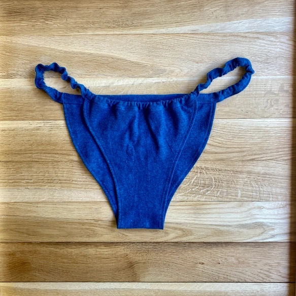 自分好みにアレンジ【藍染め】草木染めふんどしぱんつ　オーガニックコットン　ヘンプ　ユニセックス　フェムケア　Indigo 9枚目の画像