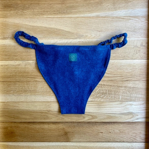 自分好みにアレンジ【藍染め】草木染めふんどしぱんつ　オーガニックコットン　ヘンプ　ユニセックス　フェムケア　Indigo 5枚目の画像