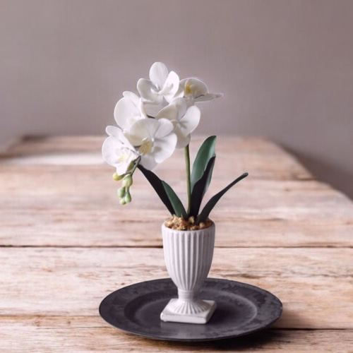 ◇粘土のお花◇ ミニ胡蝶蘭 K1103-1 アートフラワー Old-Fantasy 通販