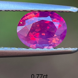 パパラチアサファイアルース 0.77ct 6 x 4.7 x 3.1mm Natural