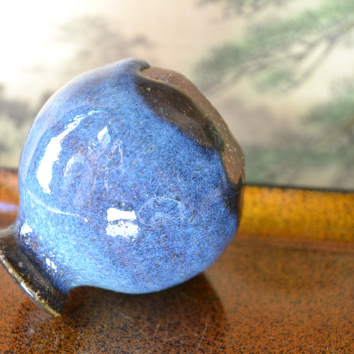 再入荷！】ミニ花瓶(コスモブルー) 一輪挿し ☆萩焼 陶器 ギフト