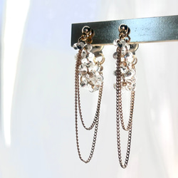 2color！ファルファーレのトリプルフープ ピアス/イヤリング⑅*॰ॱ 5枚目の画像