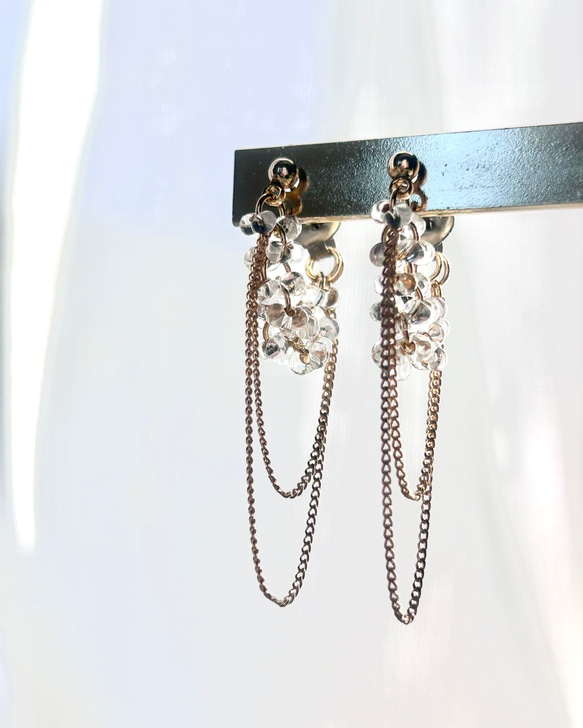 2color！ファルファーレのトリプルフープ ピアス/イヤリング⑅*॰ॱ 5枚目の画像