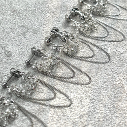 2color！ファルファーレのトリプルフープ ピアス/イヤリング⑅*॰ॱ 8枚目の画像