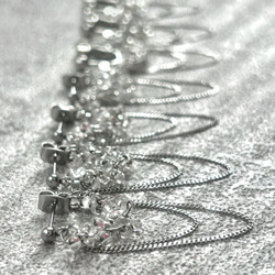 2color！ファルファーレのトリプルフープ ピアス/イヤリング⑅*॰ॱ 7枚目の画像