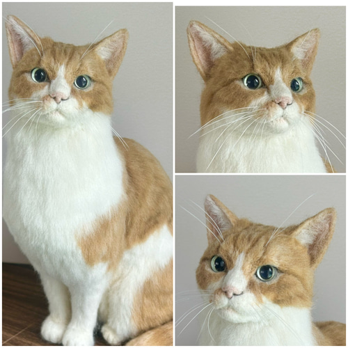 羊毛フェルト 羊毛フェルト猫 羊毛フェルトオーダー オーダー猫 猫