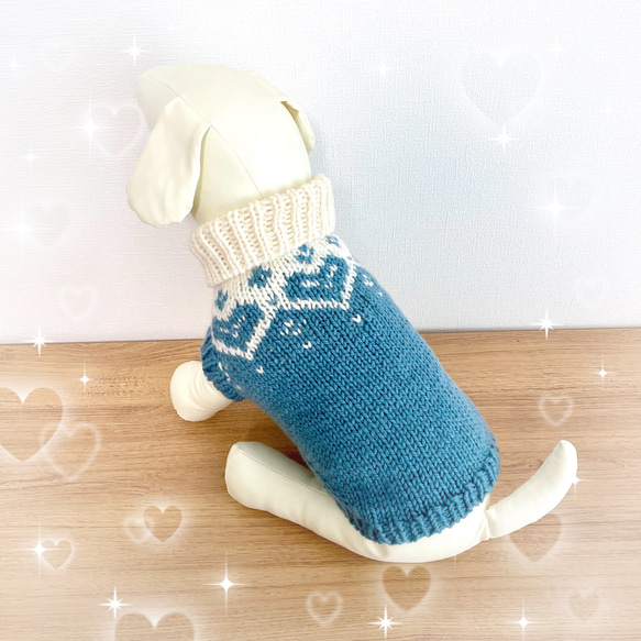 ☆ MA様 犬服ハンドメイドセーター ☆ 犬服 ハンドメイド セーター 手編み グリーン G ペット服