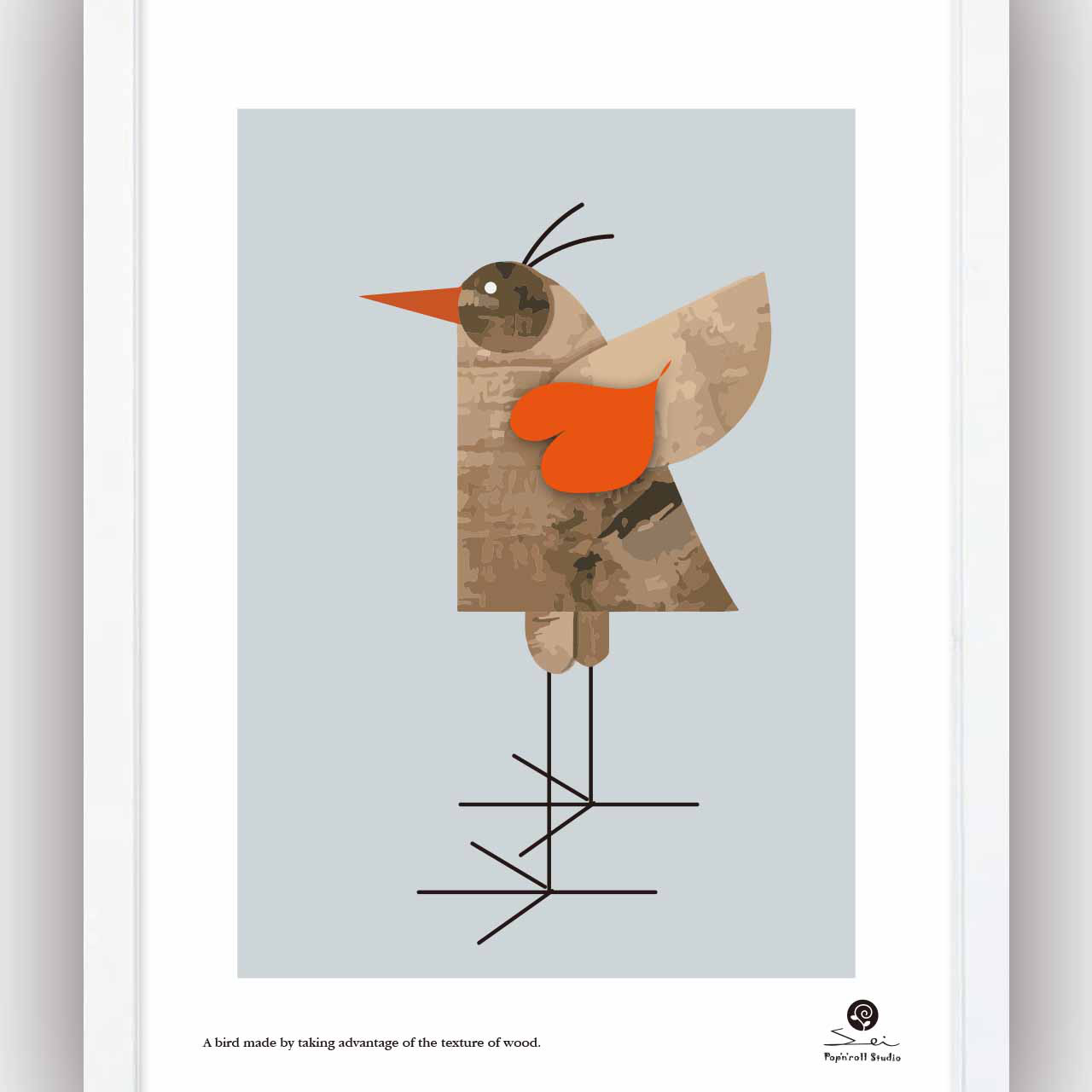 イマジネーション　鳥　お気に入り8000件突破　イラスト　ポスター　A4〜A1　アート  アートポスター　395