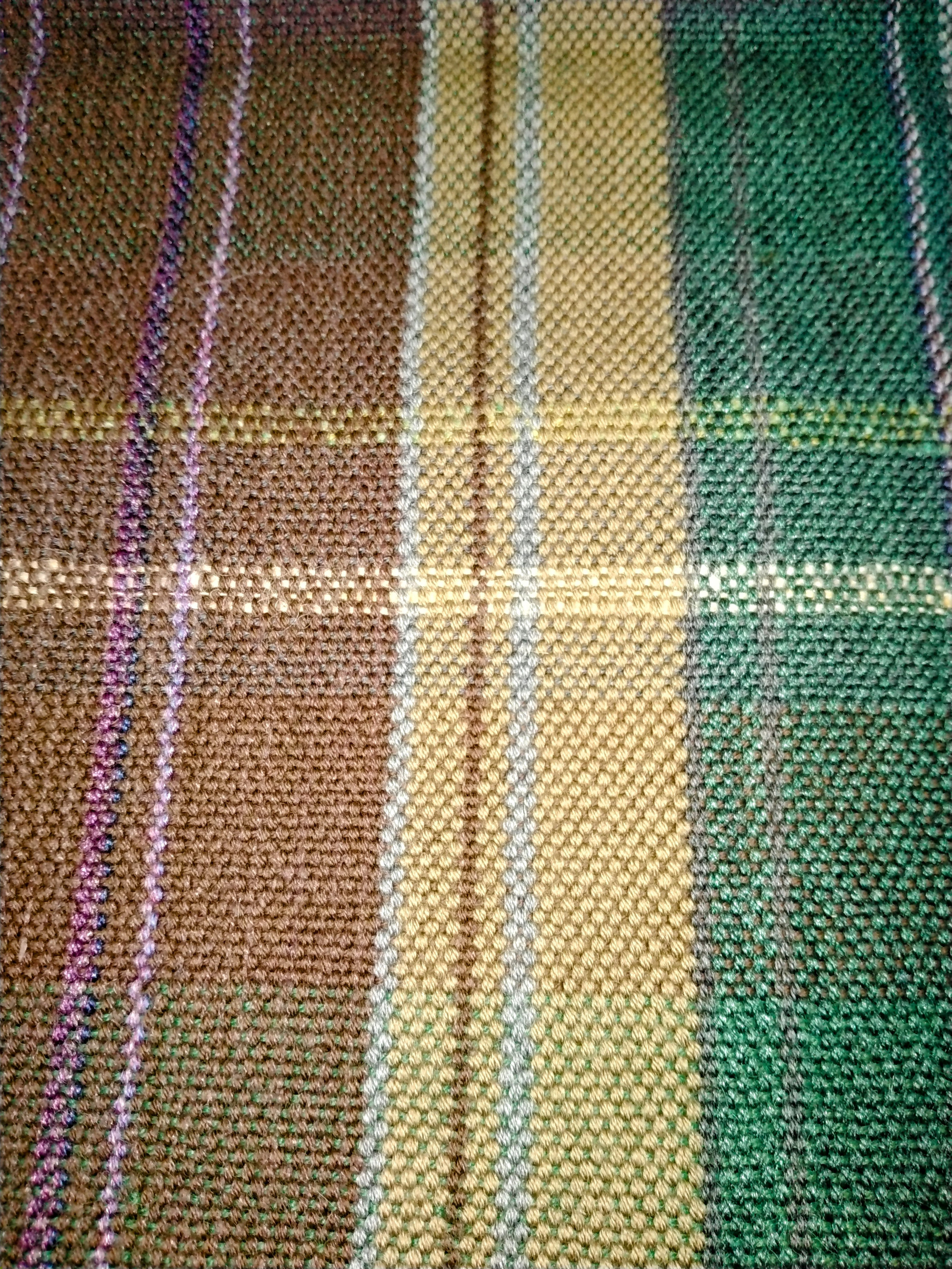 オリジナルチェック柄　枯葉色 晩秋 冬支度