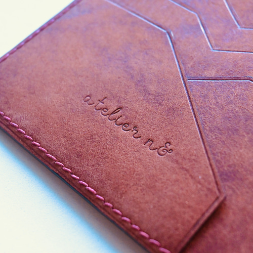 薄くて小さなフラグメントケース【レッドブラウン】財布 イタリアン