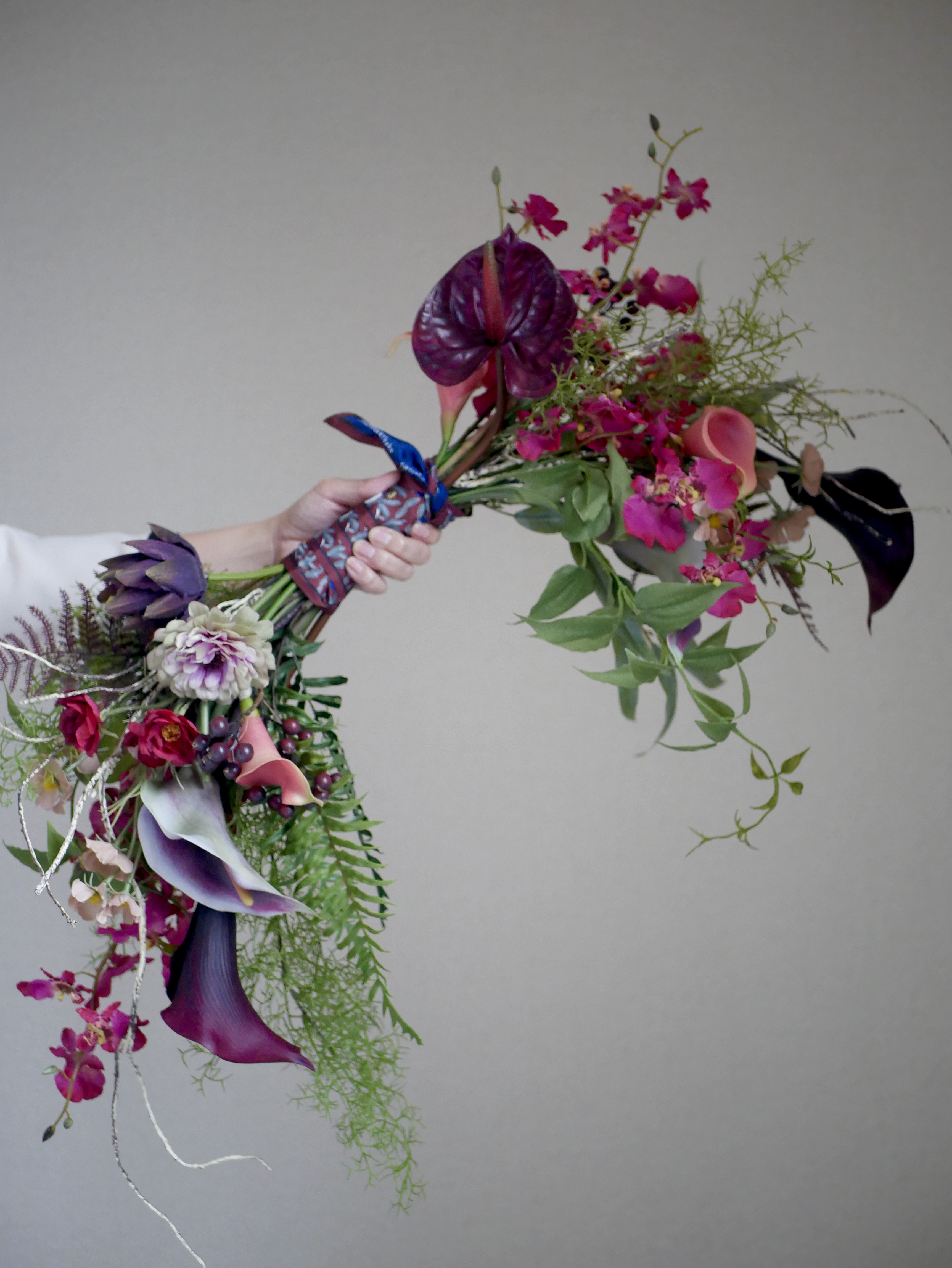 【SALE】バレリーナブーケ　ウェディングブーケ　造花ブーケ　韓国ブーケ　前撮り　アーティフィシャルフラワー