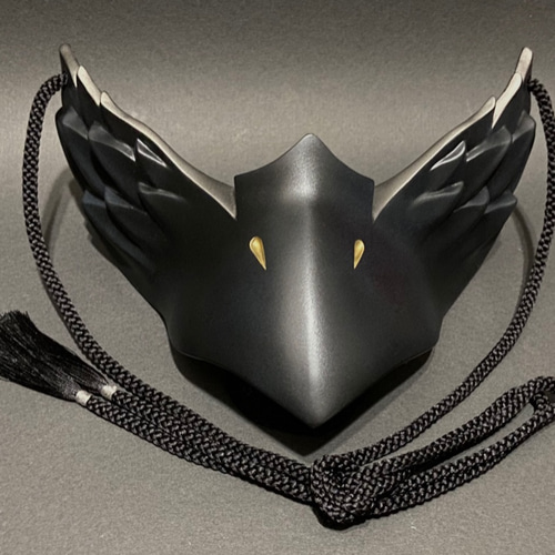 烏面（黒×銀） その他ファッション 朧 通販 18729334｜Creema(クリーマ