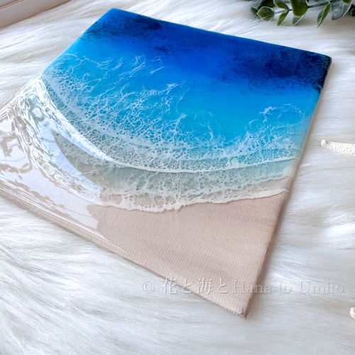 T＊海と白波のキャンバスアート 海と白波のキャンバスアート✳︎海レジンアート オーシャン