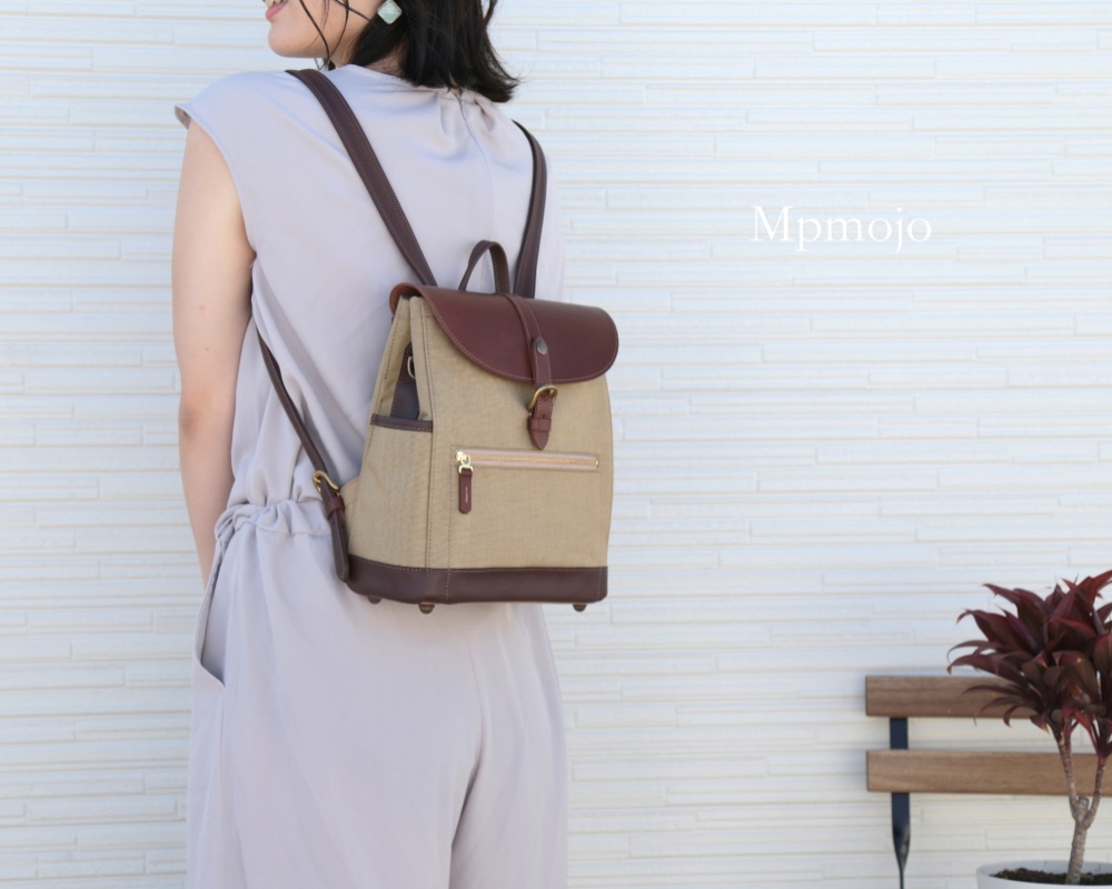 選べる７色！大人のcordera＆レザートリムminiminiスリムリュックNew!!