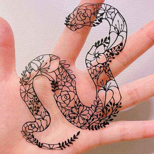 注文品【切り絵】花蛇(はなへび) 切り絵 ふわコロ《紗紀》 通販