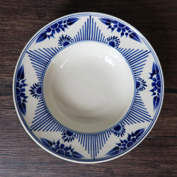 Vivid スモールプレート ブルー バッチャン焼き ベトナム食器 手描き