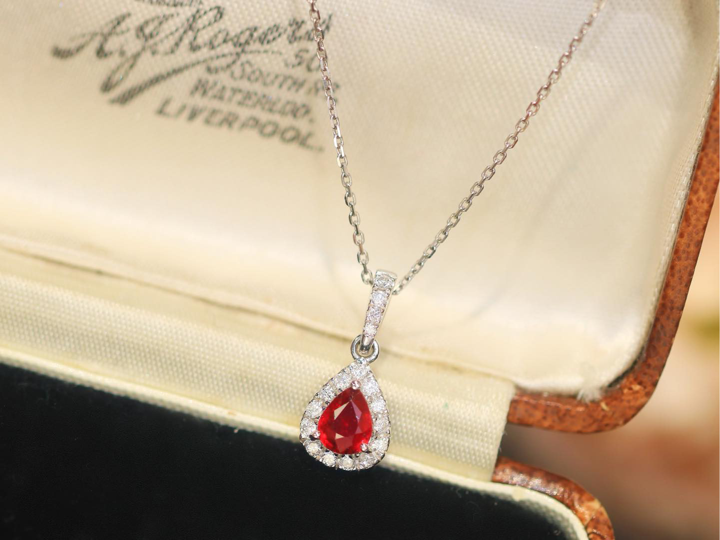 ルビーペンダントトップk18