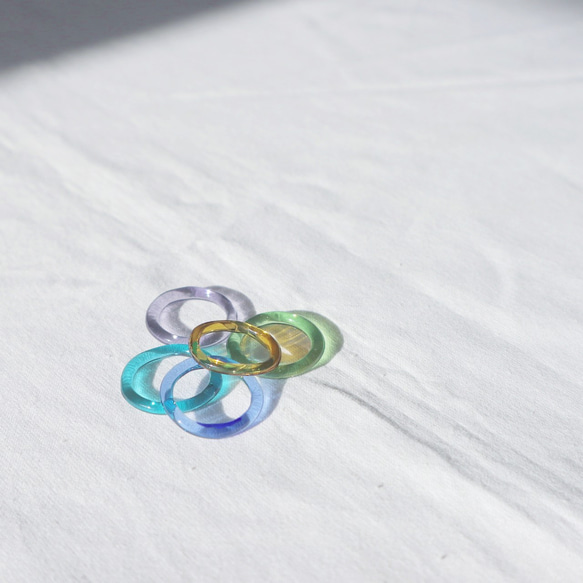 glass ‐陽射しを集めて心弾むガラスリング‐ 13枚目の画像