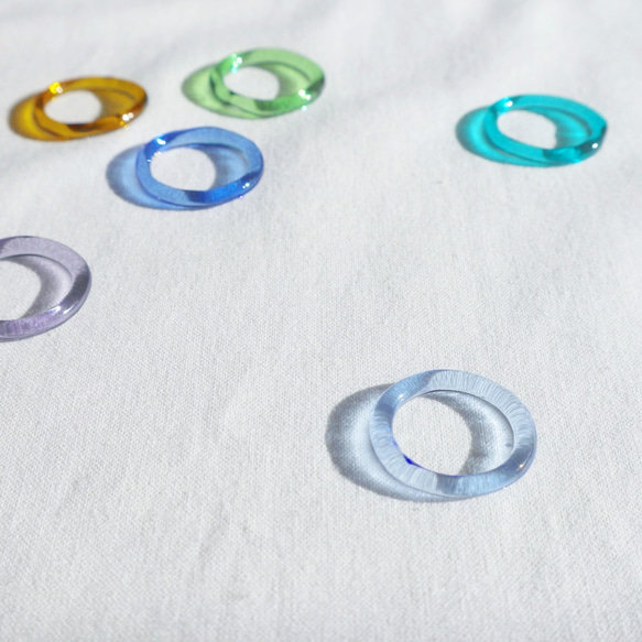 glass ‐陽射しを集めて心弾むガラスリング‐ 1枚目の画像