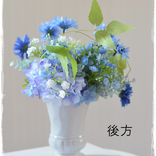 アート【Creema限定】青から薄紫色グラデーション紫陽花と濃淡