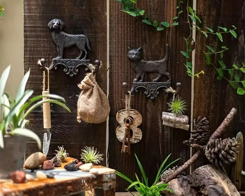 コートハンガー ユニーク 壁掛け式 ヴィンテージ調 おしゃれ かわいい