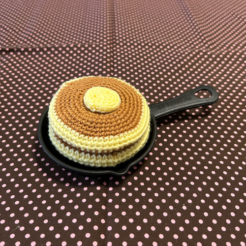 送料無料＊ 〈受注生産〉編みぐるみ ホットケーキセット おままごと