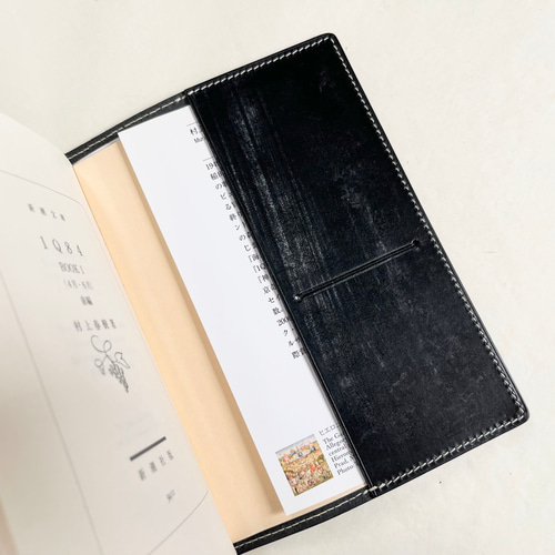 【受注生産】B6手帳カバー　ノートカバー　ブックカバー　ブライドルレザー　手縫い c1046d753b0f331bd73ba7f0639a9b