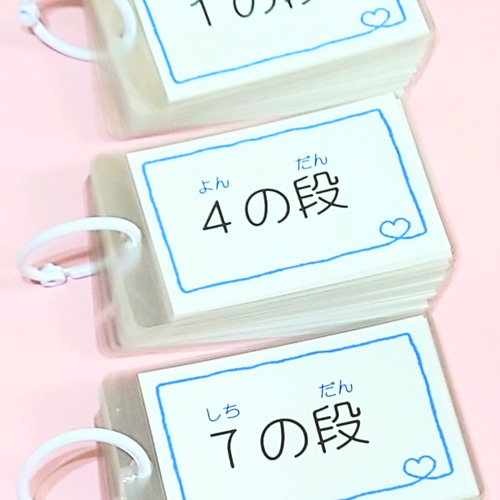 かけ算 暗記カード（ラミネート加工済み）算数カード 小学生