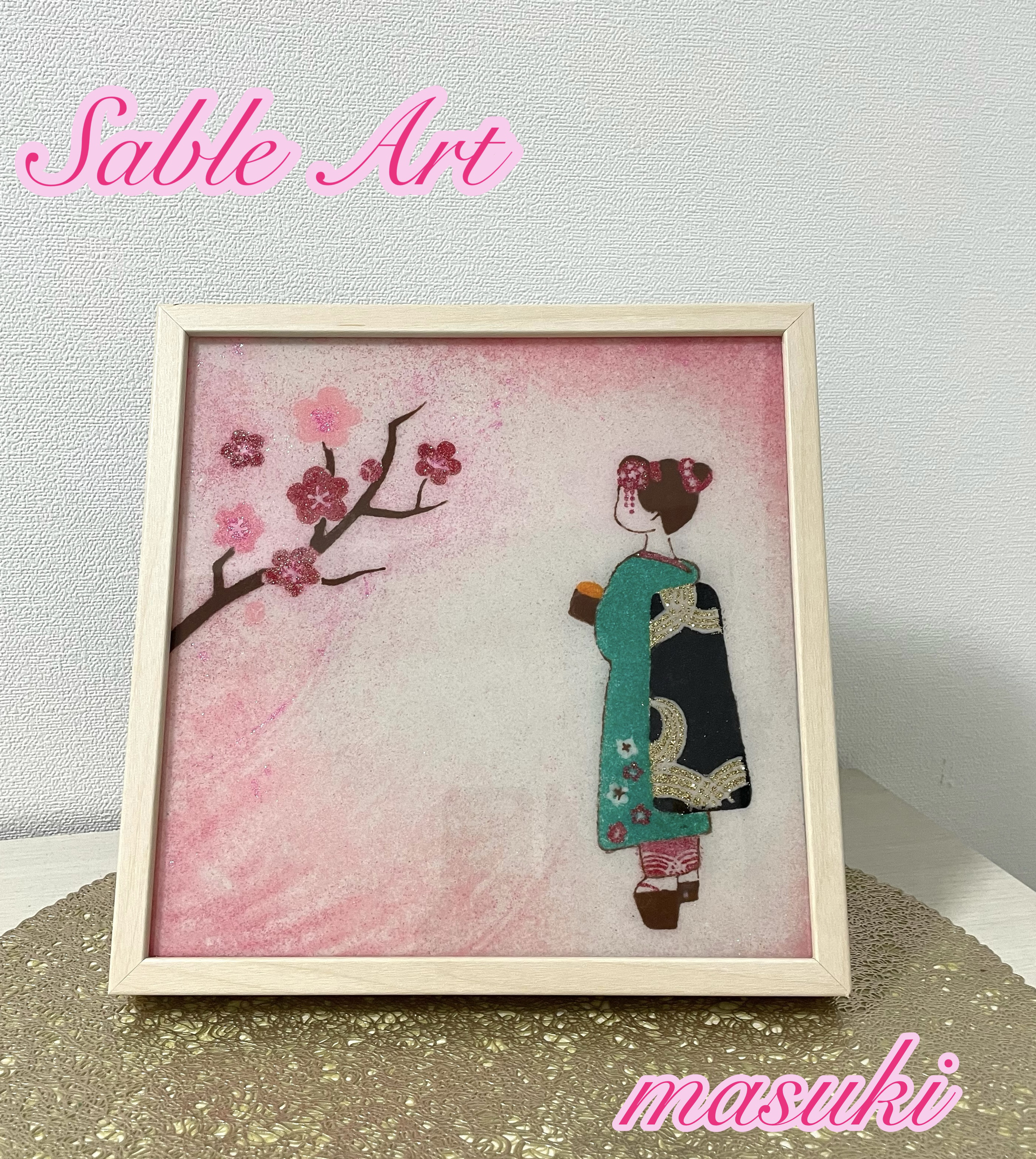 フレームアート（舞妓さん）