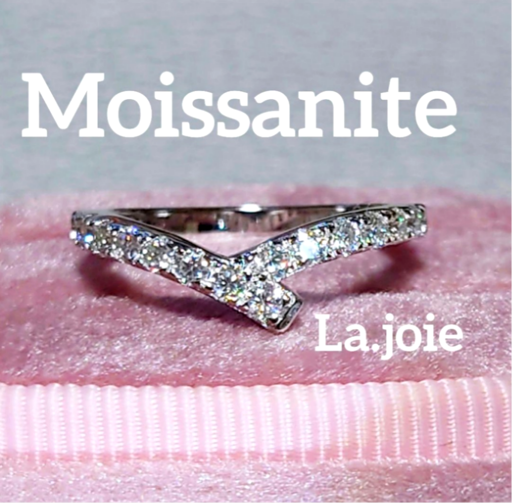 最高品質 モアサナイト ribbonバンドリング 2mm 人工ダイヤ