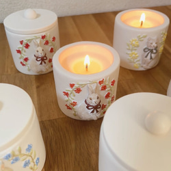 うさぎと実の器〉キャンドル アロマキャンドル プレゼント ジェス