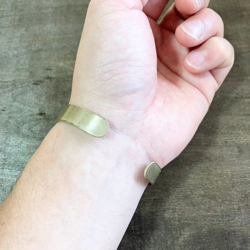 brass ブラス 真鍮 スタンプワーク ブレスレット バングル