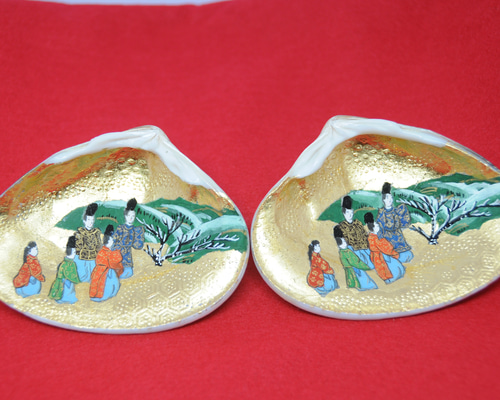 貝合わせ 源氏物語12番 須磨 その他インテリア雑貨 mieハンドクラフト