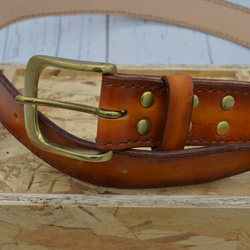 メンズベルト（茶色ぼかし） 7枚目の画像