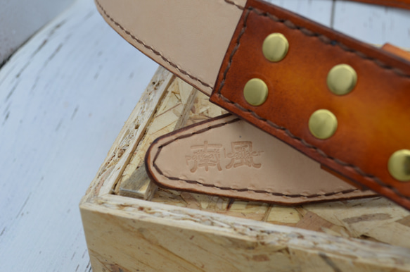 メンズベルト（茶色ぼかし） 9枚目の画像