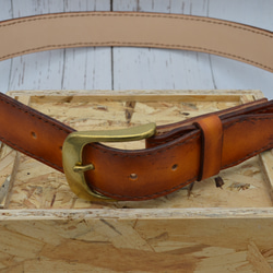 メンズベルト（茶色ぼかし） 2枚目の画像