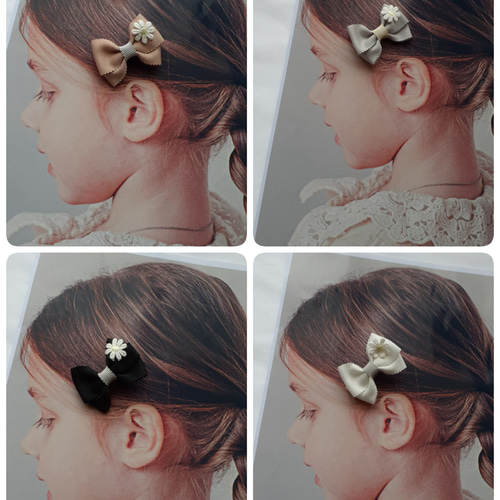 ハンドメイド　お名前ベビーヘアクリップ　あーちゃん様 おすすめセット♡set No129♡ベビー ヘアクリップ 赤ちゃん 髪