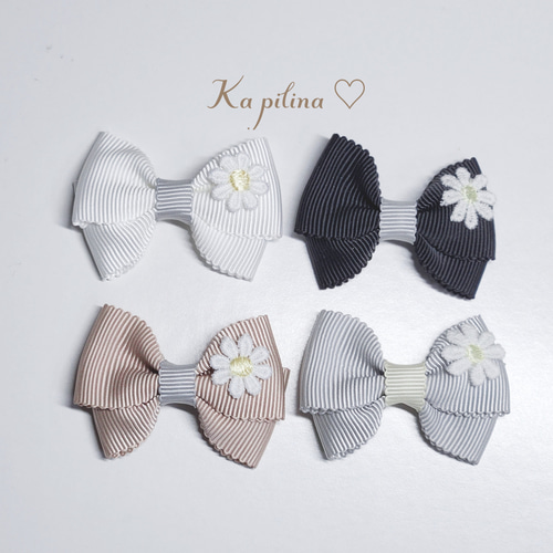 ななか様ご確認用☆ベビーヘアクリップ 匿名配送】シュナウザーのベビーヘアクリップ2個セット ヘアピン