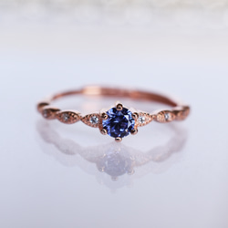 ルビー指輪、リング：キラキラ、大人可愛い、華奢、プレゼント：ピンク